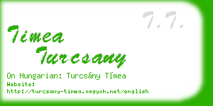 timea turcsany business card